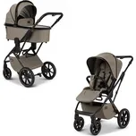 MOON kombinovaný kočárek PIÚ 2024 Black Chrome/Mud DOPRODEJ!