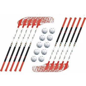 Florbal ACCUFLI AirTek A80 Orange (10 hokejek) vel. 80cm (=90cm) 5 x levá / 5 x pravá