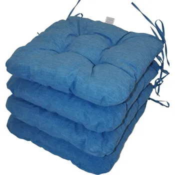 Podsedák Nábytek PEGAS Sedák UNI barva tyrkysový melír - set 4 kusy