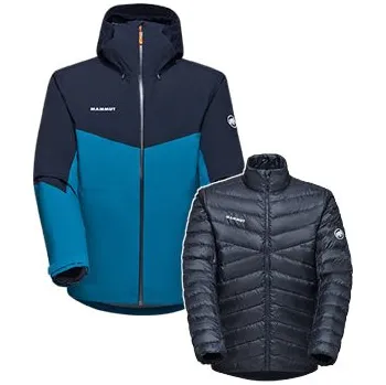 Mammut Mammut Convey 3 in 1 HS Hooded Jacket Men Barva - Velikost: Modrá - M