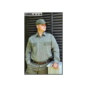 Pánská košile Pánská košile s dl. ruk. model 102130 LUKO: 56
