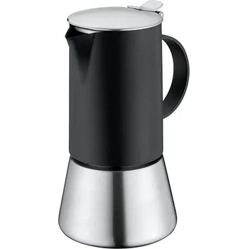 Kávovar Kávovar na 4 šálky Aida, černý - Cilio (Vařič espressa Aida 4 šálky, černý/nerez - Cilio)