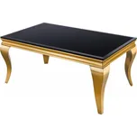 Konferenční stolek MODERN BAROCCO GOLD 100 CM černý