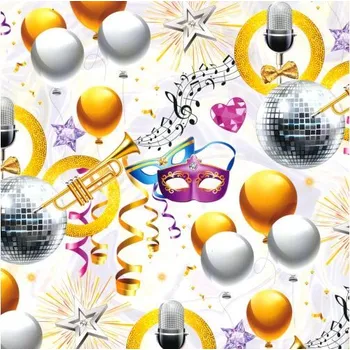 Balící papír Dárkový balící papír 70x100cm KARNEVAL