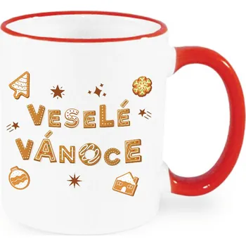Vánoční hrnek - Veselé Vánoce Barva: Červená