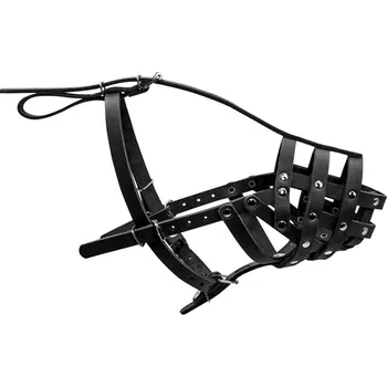 Náhubek pro psa Kožený náhubek pro psa malý boxer