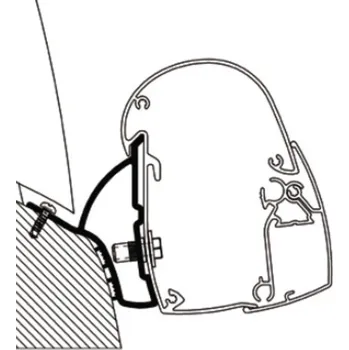 Markýza Adaptér pro markýzu Thule Omnistor 5102 VW T5/T6 Minivan RHD