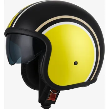 Helma na motorku Otevřená motocyklová přilba NZI Rolling 4 DIANA žlutá / černá Velikost: XL