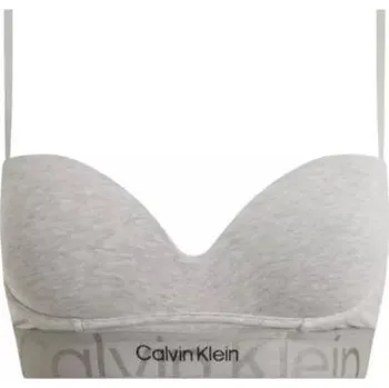 Podprsenka Dámská push-up bezkosticová podprsenka Calvin Klein QF6991E šedá 65C
