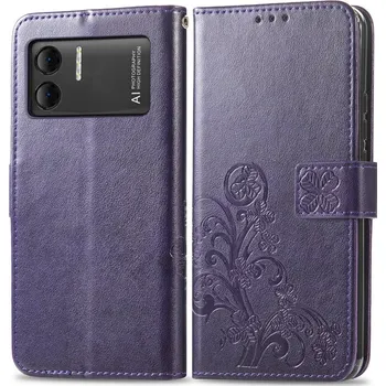 Pouzdro na tablet VSECHNONAMOBIL 65231 ART FLOWER S Peněženkový kryt Doogee X98 / X98 Pro fialový