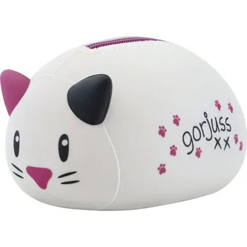 Silikonová peněženka nebo taštička - "Šedá kočka" od firmy SANTORO London (Gorjuss Wild - "Grey Cat Purse")