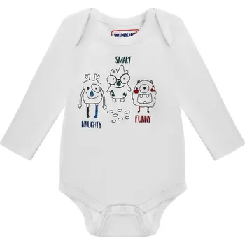 Kojenecký body Chlapecké body s tepláčkami TRIO - bílá/černá 68