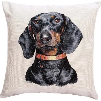 Dekorativní polštářek Dekorační polštář jezevčík, 45x45 cm