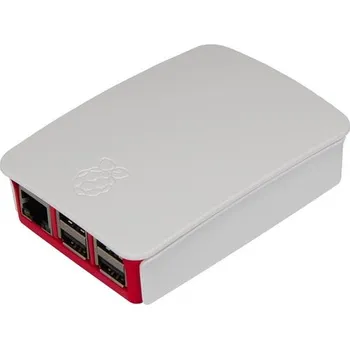 Elektronická stavebnice RASPBERRY case Original bílá/růžová pro Raspberry Pi model B+, Rpi 2 B, Rpi 3 B, Rpi 3 B+ RB-CASE+06