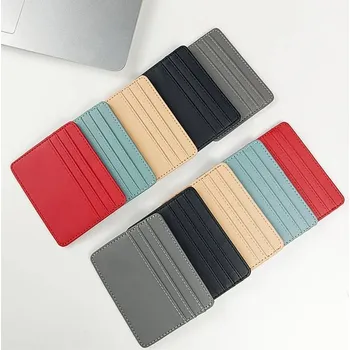 Koženková peněženka na karty - Náhodná barva 1ks