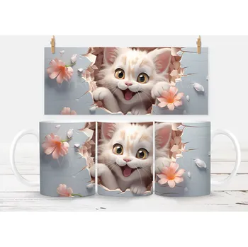 Keramický hrneček - kočička 8