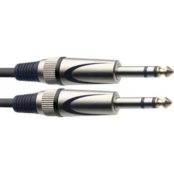 Audio kabel Stagg SAC1PS DL, kabel stereo JACK/stereo JACK, 1m