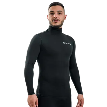 funkční tričko s vysokým límcem a dlouhým rukávem givova Corpus 3 černá 0010 L