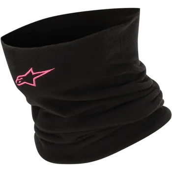 Nákrčník Dvouvrstvý teplejší nákrčník ALPINESTARS NECKWARMER barva černá/růžová (ideální pro ochranu proti prochladnutí větrem)