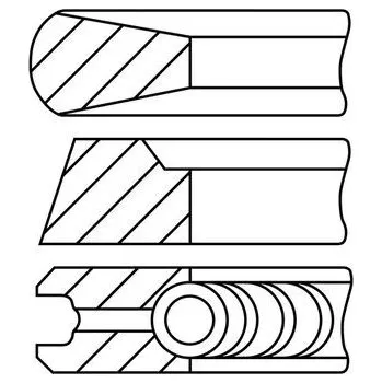 Píst motoru Sada pístních kroužků FAI AutoParts PR27-050