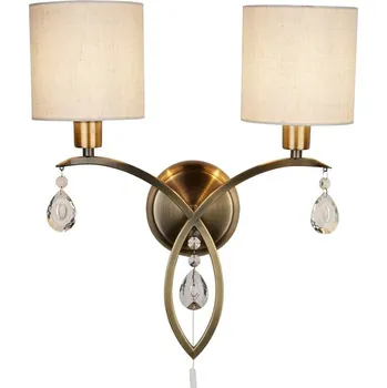 Nástěnné svítidlo Nástěnné svítidlo Alberto 1602-2AB Searchlight se šňůrkovým vypínačem