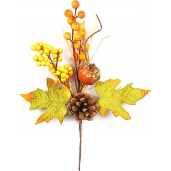 umělá květina Podzimní větvička 30 cm (136837 015 KWI-79-00862-22 větvička)