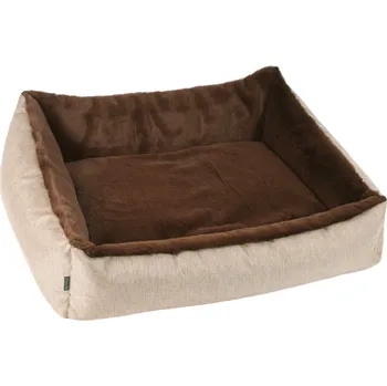 Pelíšek pro psa O´LALA PETS Ortopedický pelech COUCH z paměťové pěny s okrajem Sv. hnědý 120x85cm