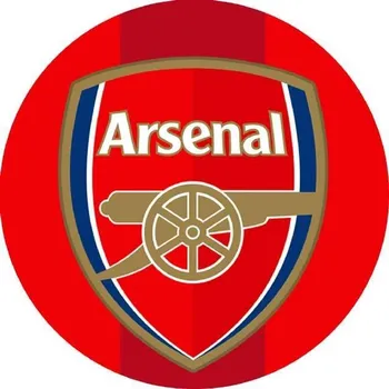 Jedlá dekorace na dort Jedlý papír Arsenal 19,5cm - Pictu Hap