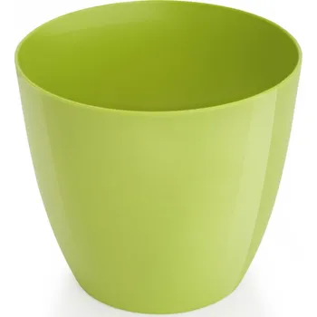 Květináč Obal Ella - lesklá jablečná zelená 21 cm
