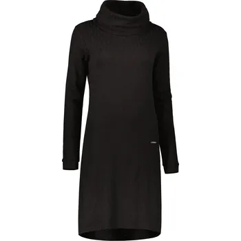 Dámská mikina Dámské mikinové šaty KIXMI RIVA ČERNÁ XS