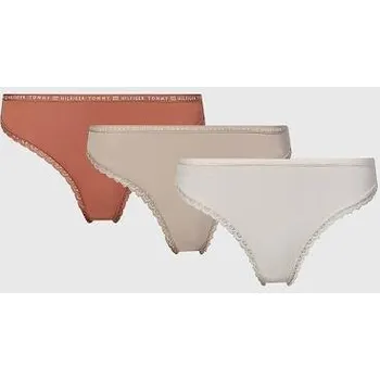 Kalhotky Dámské tanga Tommy Hilfiger UW0UW02824 3 kusy tělová M