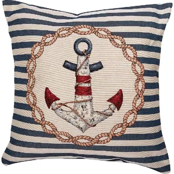 Polštář Dekorační polštář kotva, 45x45 cm