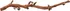 Dekorace do terária Trixie Větev z vinné révy L 45-70 cm