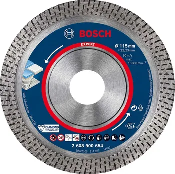 Řezný kotouč BOSCH Diamantový řezný kotouč EXPERT HardCeramic 115 × 22,23 × 1,4 × 10 mm 2608900654 free_store_pickup