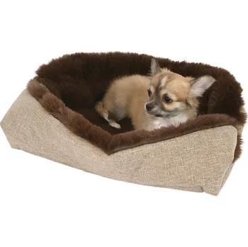 Pelíšek pro psa O´LALA PETS Clara pelíšek 2v1 45x35cm hnědá