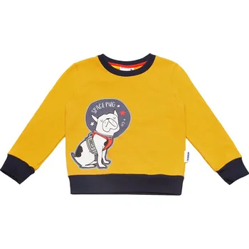 Chlapecká mikina Chlapecká mikina Space Pug - žlutá 98