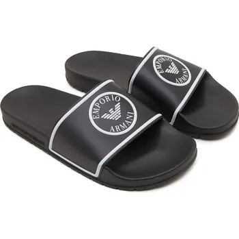 Pánské pantofle Pánské nazouváky XJPM14 XN870 A120 černobílé - Emporio Armani 43