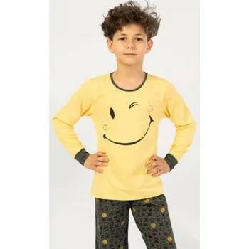 Chlapecké oblečení Dětské pyžamo Vienetta Secret Patrik žlutá 3 - 4