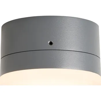 Venkovní osvětlení Schrack Venkovní stropní svítidlo Zelda LED 12W 3000K, antracit, průměr 10,8cm, IP54