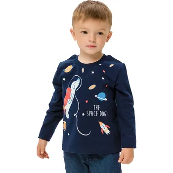 Chlapecké tričko Chlapecké tričko s dlouhým rukávem Space Dog - navy 104