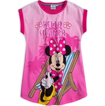 Dívčí pyžamo Dívčí noční košile DISNEY MINNIE HELLO SUMMER fuchsia Velikost: 104