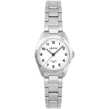 Hodinky LAVVU Stříbrné dámské titanové hodinky EINA s vodotěsností 100M a saf. sklem LWL5050 (LAVVU Stříbrné dámské titanové hodinky EINA s vodotěsností 100M a safírovým sklem LWL5050)