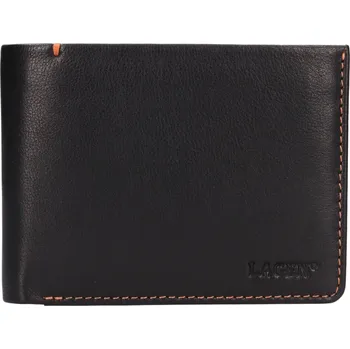 Peněženka Pánská kožená peněženka Lagen Johansson - černá