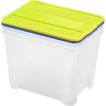 BOX ÚLOŽNÝ S VÍKEM SET 3KS TEX BOX 21L
