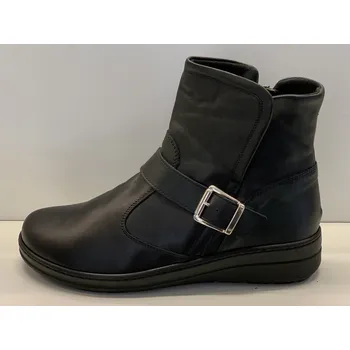 Dámská zdravotní obuv Michal Firýt Černé kožené kotníkové boty 54133 nero Rozměr: 39