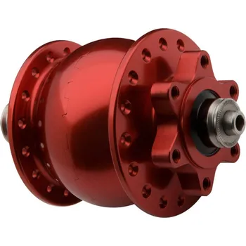 Zapletené kolo Dynamo na kolo SON 28 disc 6-bolt - červená - 28d