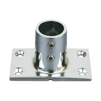 Zábradlí Patka obdélníková k zábradlí 22mm, 90°, nerez A4