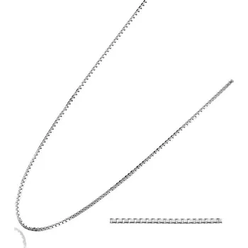 Řetízek Stříbrný řetízek - čtvercový, tl. 0,6 mm (36 + 4 cm)