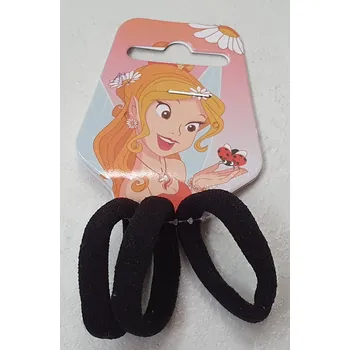 Náhrdelník Gumky do vlasů - Černé sada Velikost: 3cm