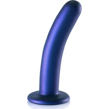 Dildo Dildo Ouch! Smooth Silicone G-Spot Dildo 6" Blue, silikonové dildo s přísavkou 15 x 2,9 cm